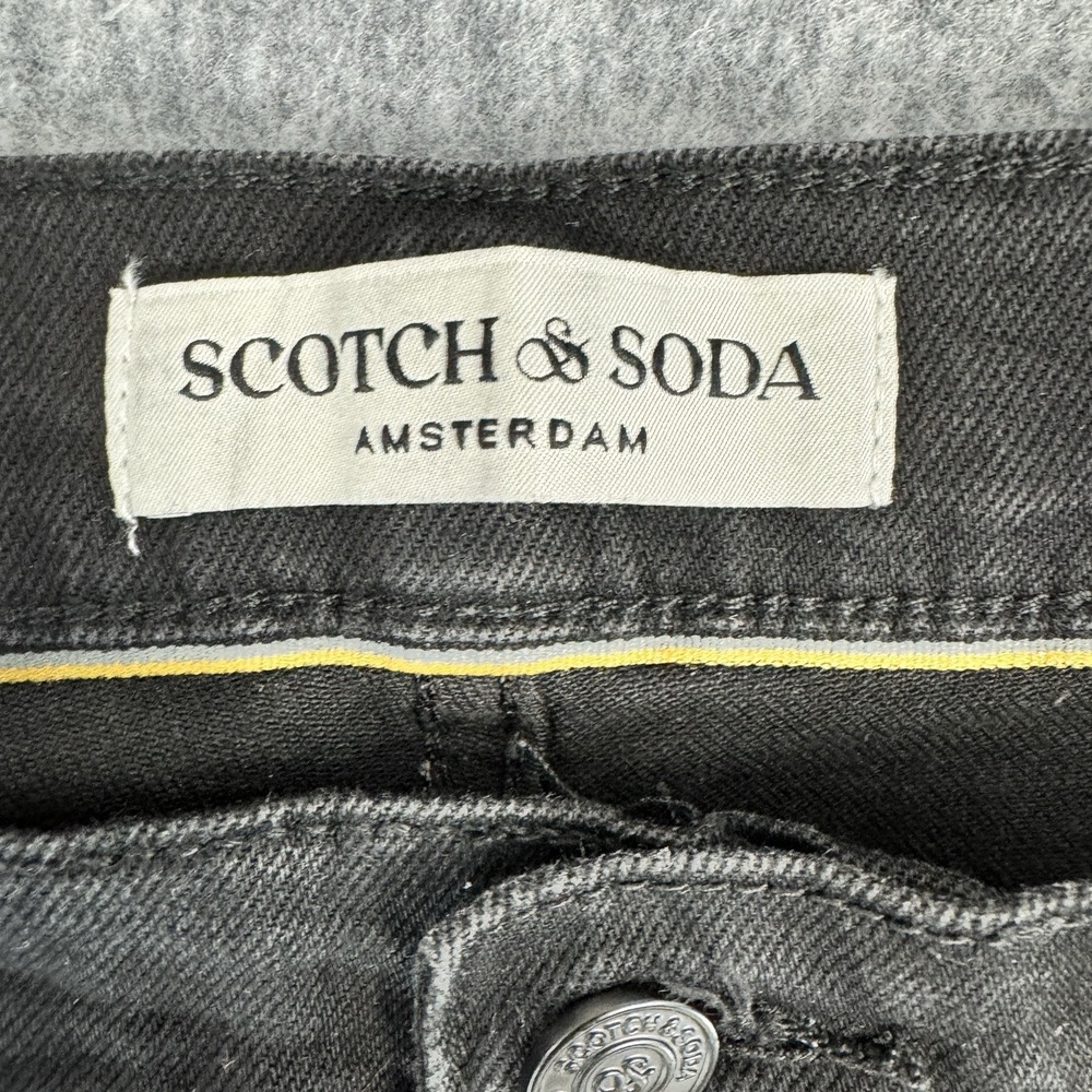 Scotch & Soda Wide Leg Jeans Black Belted Garment Dyed Womens 31 - Picture 7 of 13